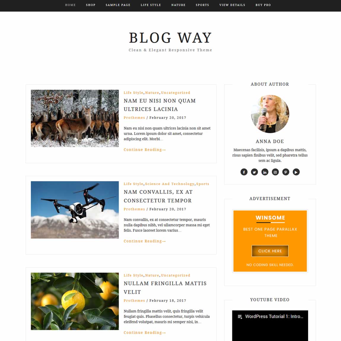 Free Minimalist Blogger Templates