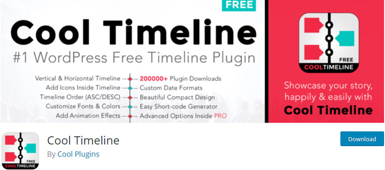 Cool Timeline WordPress Timeline Plugins