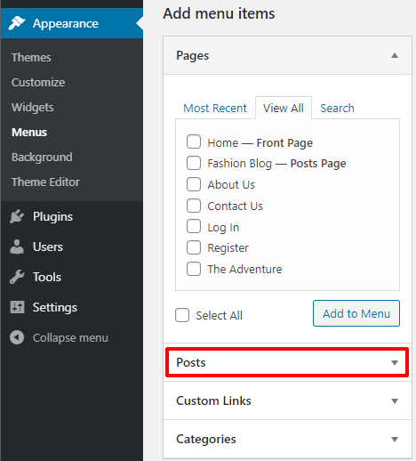 Adding a new WordPress menu item - Easy WP Guide