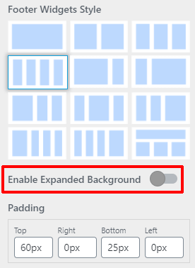 Enable Expanded Background Toggle Button