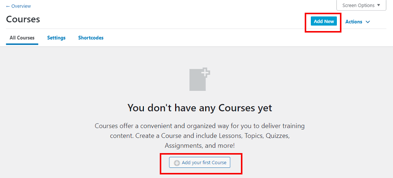 Add New Course