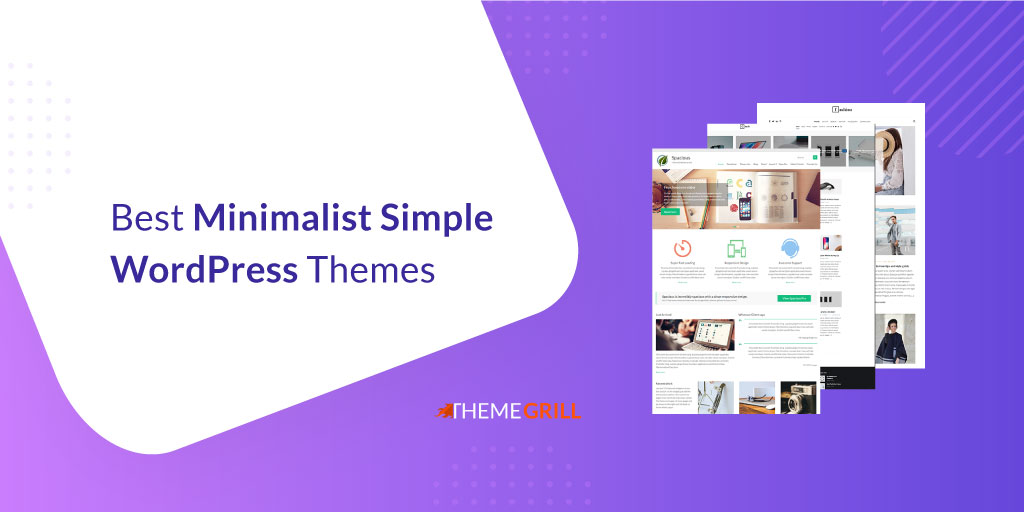 Best Minimalist Simple WordPress Themes