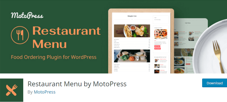 Restaurant Menu by MotoPress WordPress Plugin