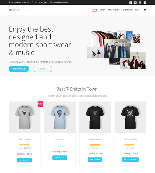 45+ Best Free WooCommerce Themes for Online Shops in 2024