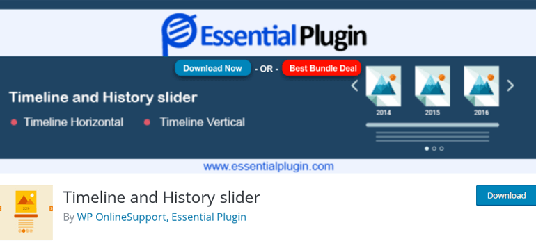 Timeline and History Slider Best Free WordPress Timeline Plugin