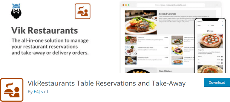 Vik Restaurants WordPress Restaurant Reservation Plugin