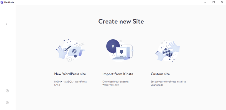 Create New Site