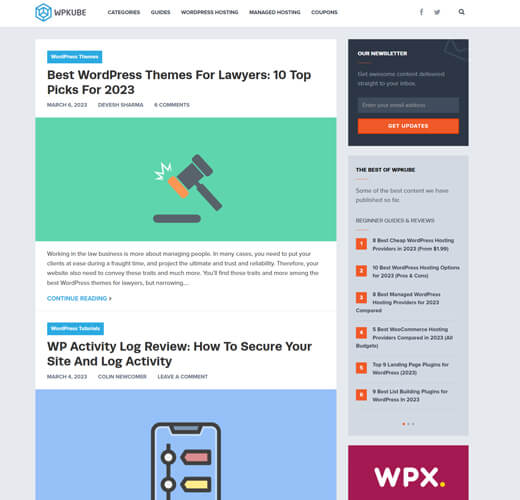 WPKube Blog Page As One of the Best WordPress Blogs
