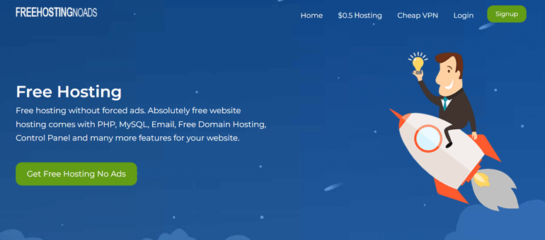 FreeHostingNoAds - Free WordPress Hosting